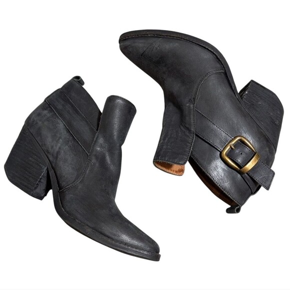 Jeffrey Campbell Ibiza Last Jonas Ankle Booties size 7.5 destressed pointed toe - Picture 5 of 11